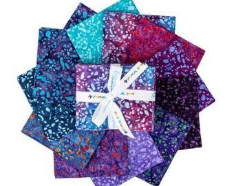 Riley Blake-Batiks Elementals Terrazzo Berries Fat Quarter Bundle-12pc.