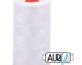 Aurifil Cotton Mako 50 wt. Thread- Natural White