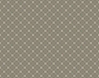 Riley Blake, Evening On The Prairie Geo Floral Green yardage, SOLD in HALF yard increments #C16749