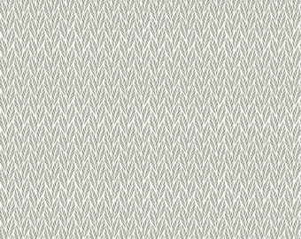 Riley Blake, Evening On The Prairie Geo Leaves Green yardage, SOLD in HALF yard increments C16750-Green
