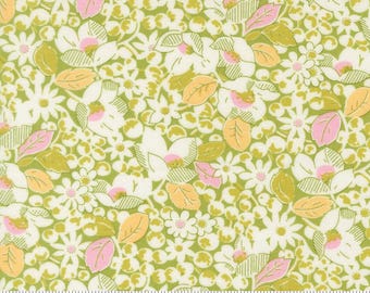 Moda, Summer's End Clover 35430 19 By Fig Tree yardage, SOLD in HALF yard increments