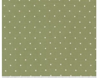 Moda, Magic Dot Green by Lella Boutique yardage, SOLD in HALF yard increments #5230 65
