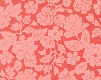 Moda Bloomsberry-yardage, SOLD in HALF yard increments=Nantucket Red 55351 17