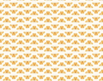 Riley Blake-Meadow Moments Cream Butterflies yardage, SOLD in HALF yard increments #C17234-Cream