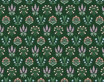 Riley Blake-Meadow Moments Forest Blossom Trail yardage, SOLD in HALF yard increments #C17233-FOREST