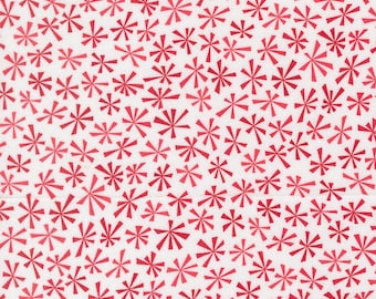 Moda, Snow Time- Red Snowflakes - yardage, SOLD in HALF yard increments # 22507 24-red