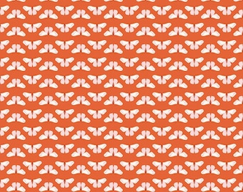 Riley Blake- Meadow Moments Butterflies Geranium yardage, SOLD in HALF yard increments #C17234