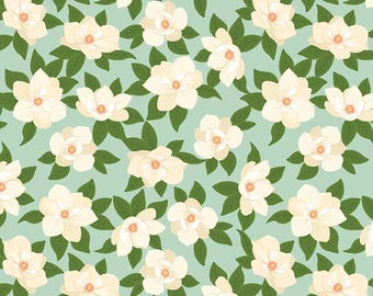 Riley Blake- Southern Charm -by RBD Designs- Main Mint yardage, SOLD in HALF yard increments-c17440-mint