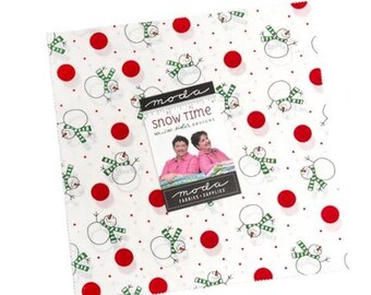Moda, Snow Time, By Me and My Sister Designs Precut Layer Cake