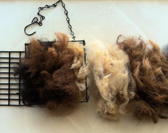 Fibras naturales de alpaca para nidos de aves y pequeños animales