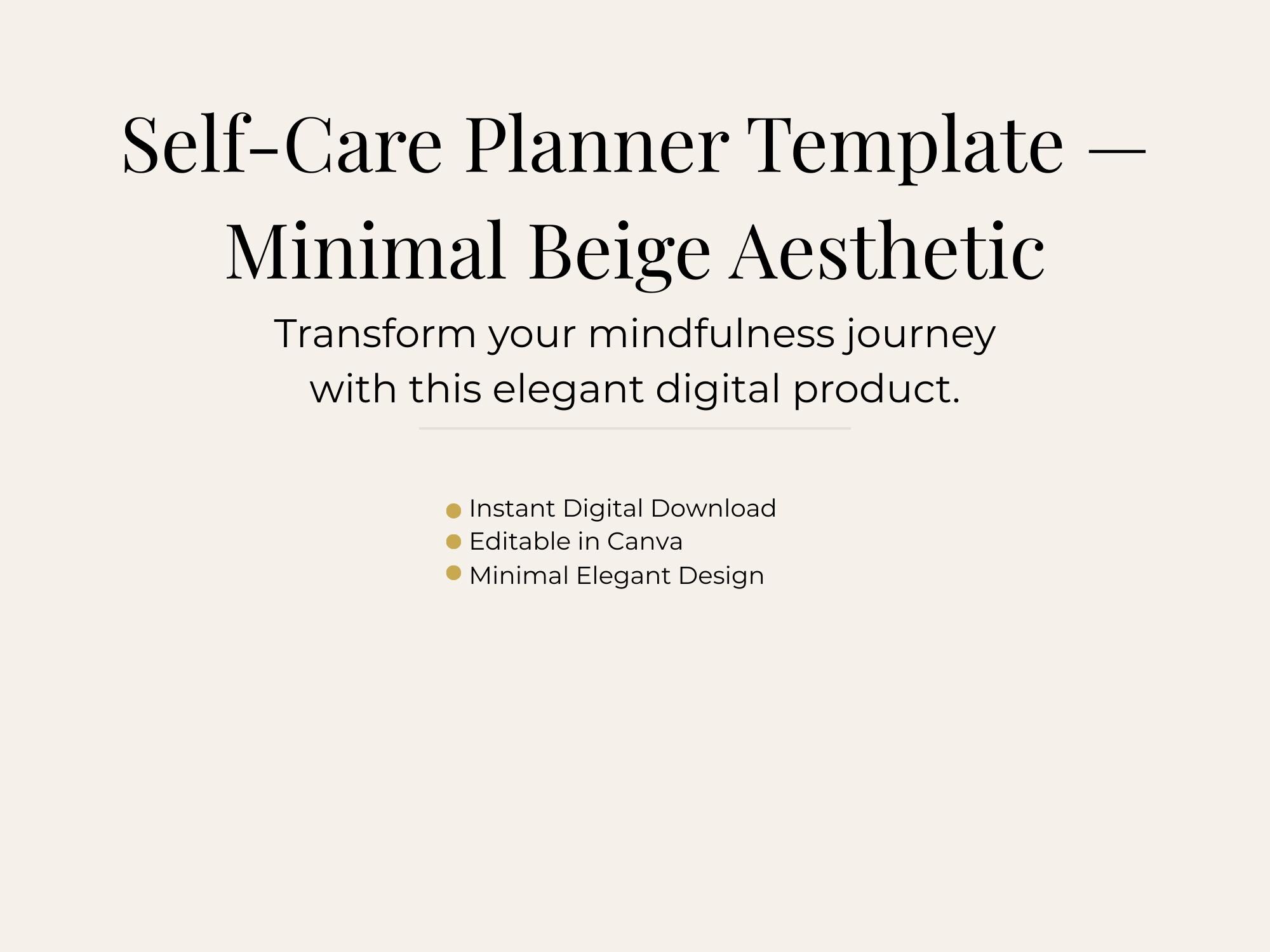 Guided Meditation Canva Template Bundle | Minimal Beige Aesthetic ...