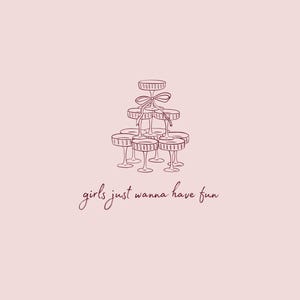 Girls Night Dinner Party Invitation, Pink Canva Template (Digital Download) image 4