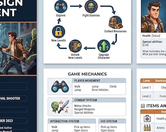 ゲームデザインドキュメントテンプレート