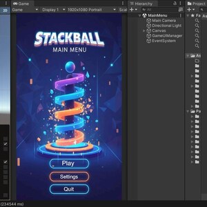 Unity Stack Ball Game Source Code | Hyper Casual Mobile Game Template (Digital Download) image 2