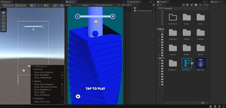 Unity Stack Ball Game Source Code | Hyper Casual Mobile Game Template (Digital Download) image 5