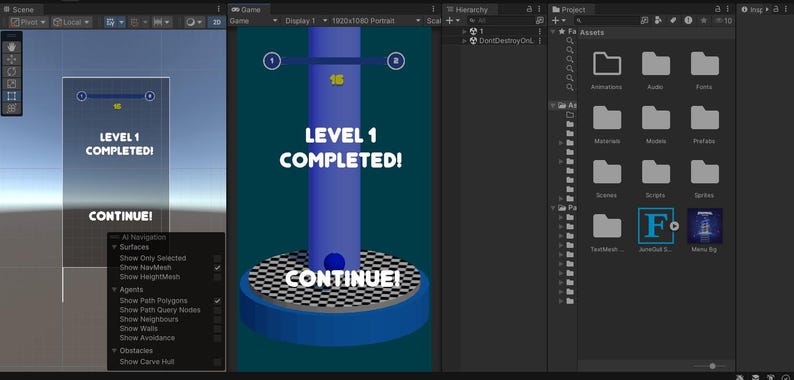 Unity Stack Ball Game Source Code | Hyper Casual Mobile Game Template (Digital Download) image 4