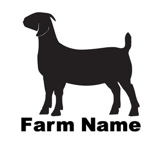 4 Boer Goat Decals