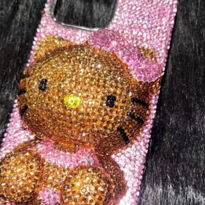 Funda para iPhone con Hello Kitty y diamantes de imitación 3D: imagen 2
