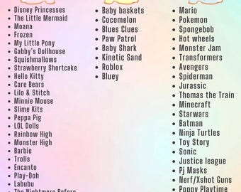 Prefilled Baskets * Girls and boys Prefilled