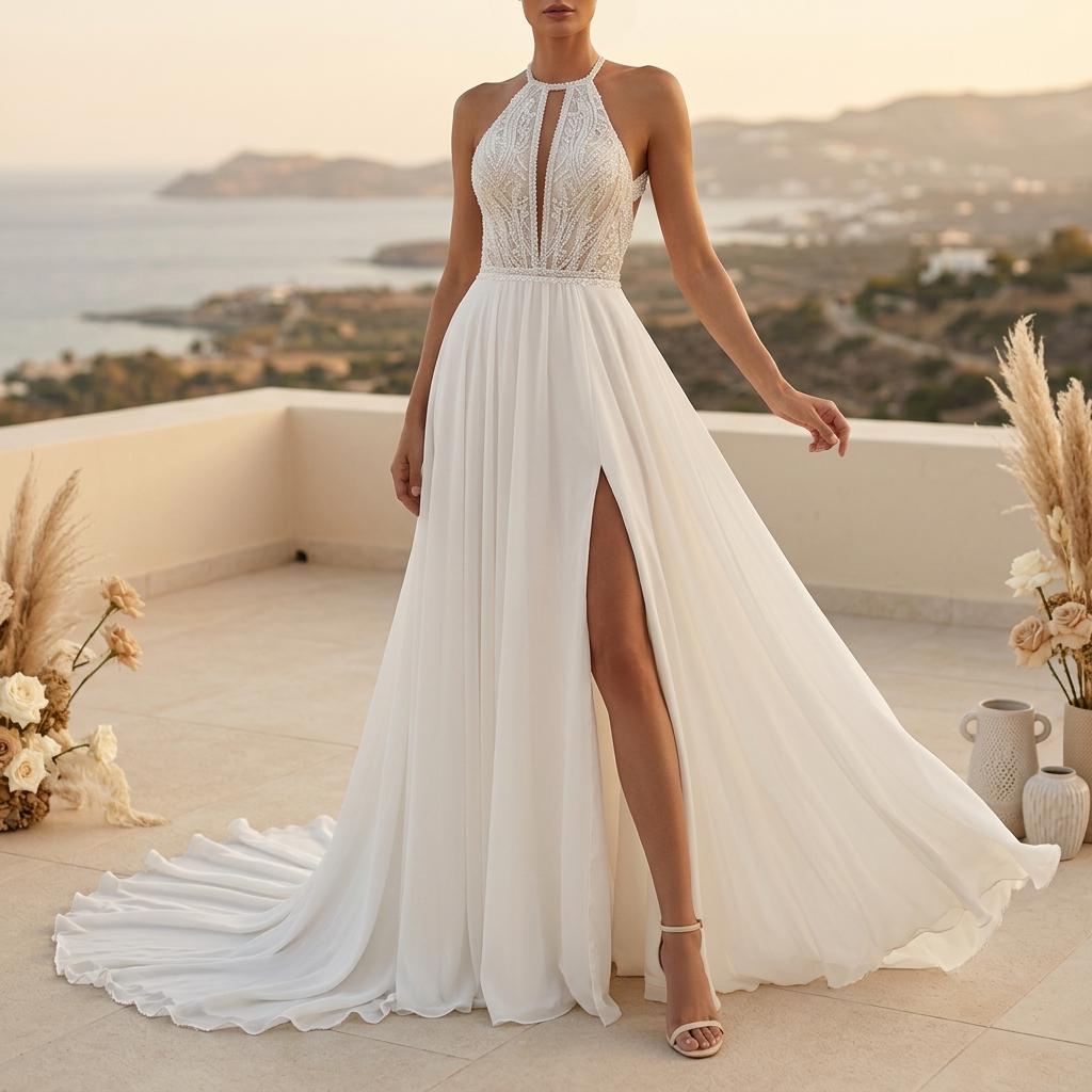 white christmas dresses It's All Love Chiffon Maxi Dress main image 0