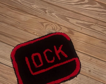 Custom tufted bathroom mat
