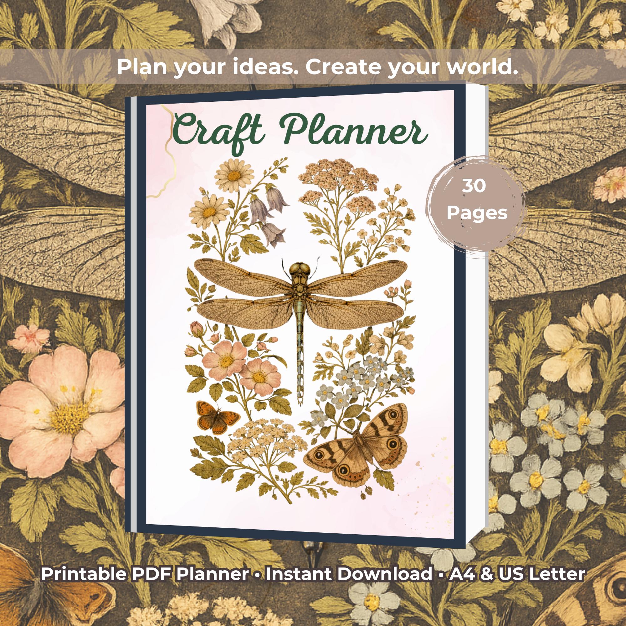 Craft Planner Printable PDF – Project Organizer for Creative Ideas (A4 ...