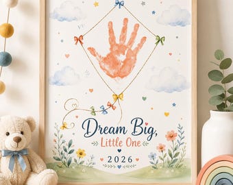 Kit para fazer pipa com impressão digital, lembrancinha para pré-escola, atividade para creche, sonhe grande, criança, recordação para crianças