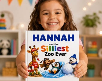 Personalized Animal Story Book for Kids, Custom Name Adventure, Hardcover Keepsake, Children's Storybook, Gift for Toddlers, Bedtime Story