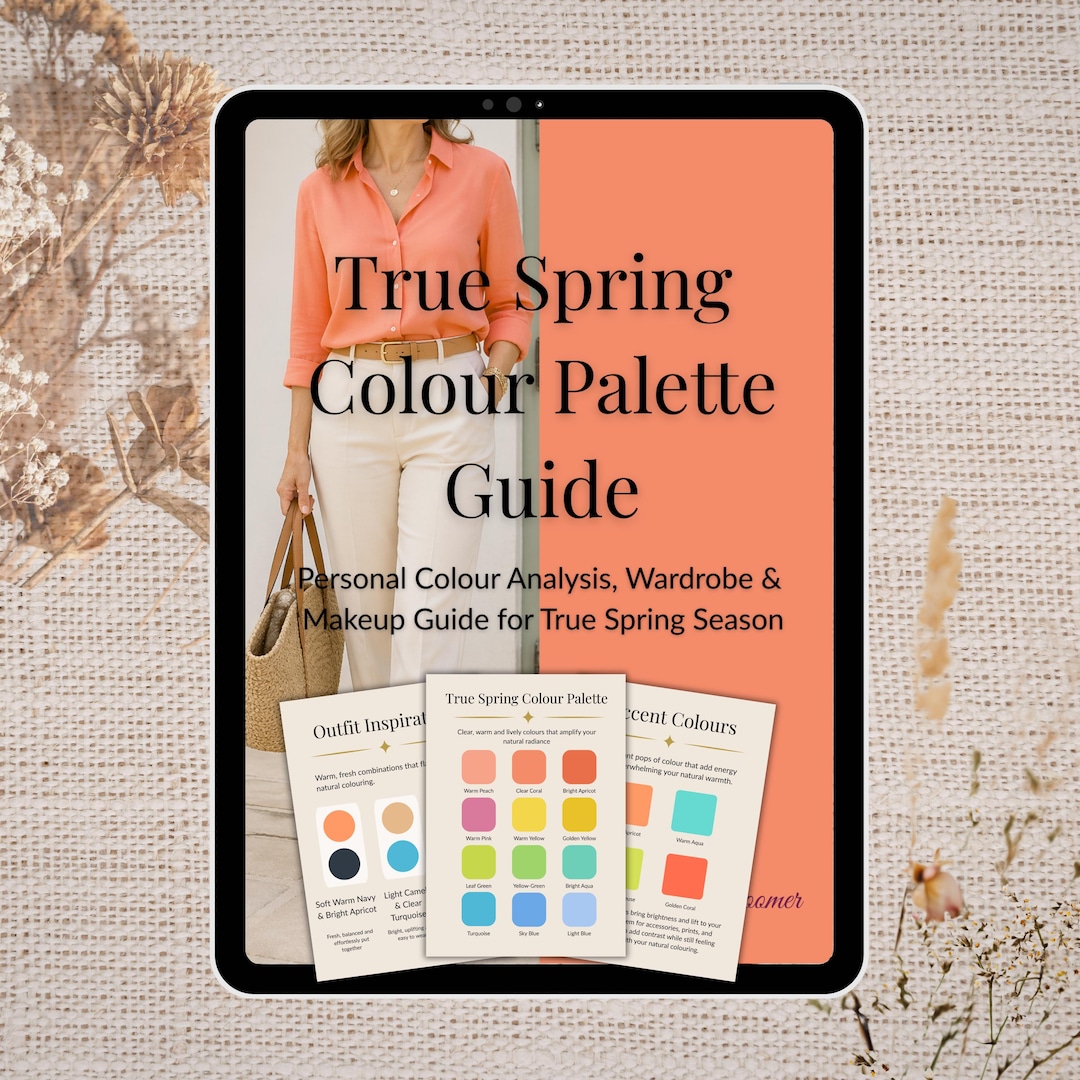 True Spring Colour Combinations True Spring Color Palette Guide for Women, Seasonal Color Analysis ...