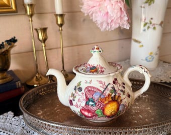 Vintage Mid Century Homer Laughlin Fiesta Ware Ceramic Teapot