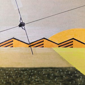 Collage of Mountains, the Sun and Walking on a Tight Rope
