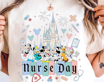 Disney Pediatric Nurse PNG, Mickey and Friends Nurse Design PNG, Minnie Nurse Week PNG, Mickey Nursing School Png, Digital Downland