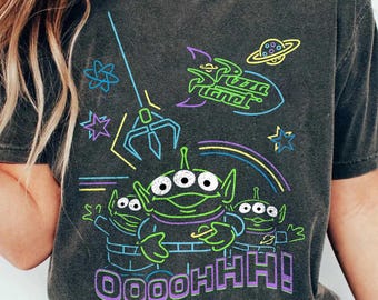 Alien de Toy Story de Disney PNG, Mantén la vista en el premio PNG, Hombre Verde de Pixar PNG, Diseño de viaje familiar, Pizza Planet PNG, Descarga digital