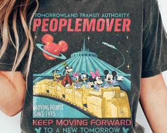 Vintage Disney Space Mountain Mickey and Friends Png, Tomorrowland Magic Kingdom Ride Png, Disneyland Family Trip Matching Vacation Shirt