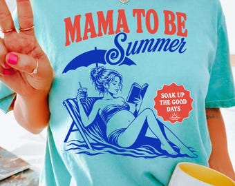 Pregnant Girl Summer PNG Bundle: Mama To Be Summer Book Club Beach Reads First Time Mom Gift Mama To Be Tee Baby Bump Announcement