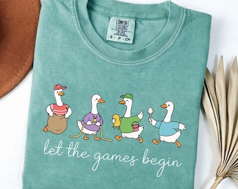 Let The Games Begin Field Day Silly Goose Teacher Student PNG: Funny Field Day School Games Teacher Student png Kids Humor(Digital Download)
