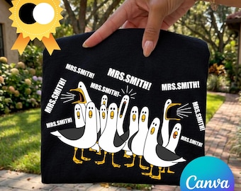 Custom Seagulls Teacher PNG SVG: Funny Teacher PNG Teacher Appreciation Gift Funny Personalized Teacher Nemo Birds Baseball Coach Seagulls
