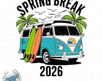 Spring Break 2026 Surf Png , Spring Break Squad, Funny Spring Png, Beach Surf Png, Spring Break Png, Beach Vacation Png, Family Vacation