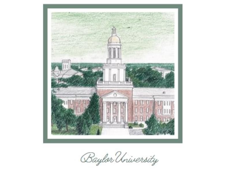Baylor Thank You Cards for Graduation - Etsy