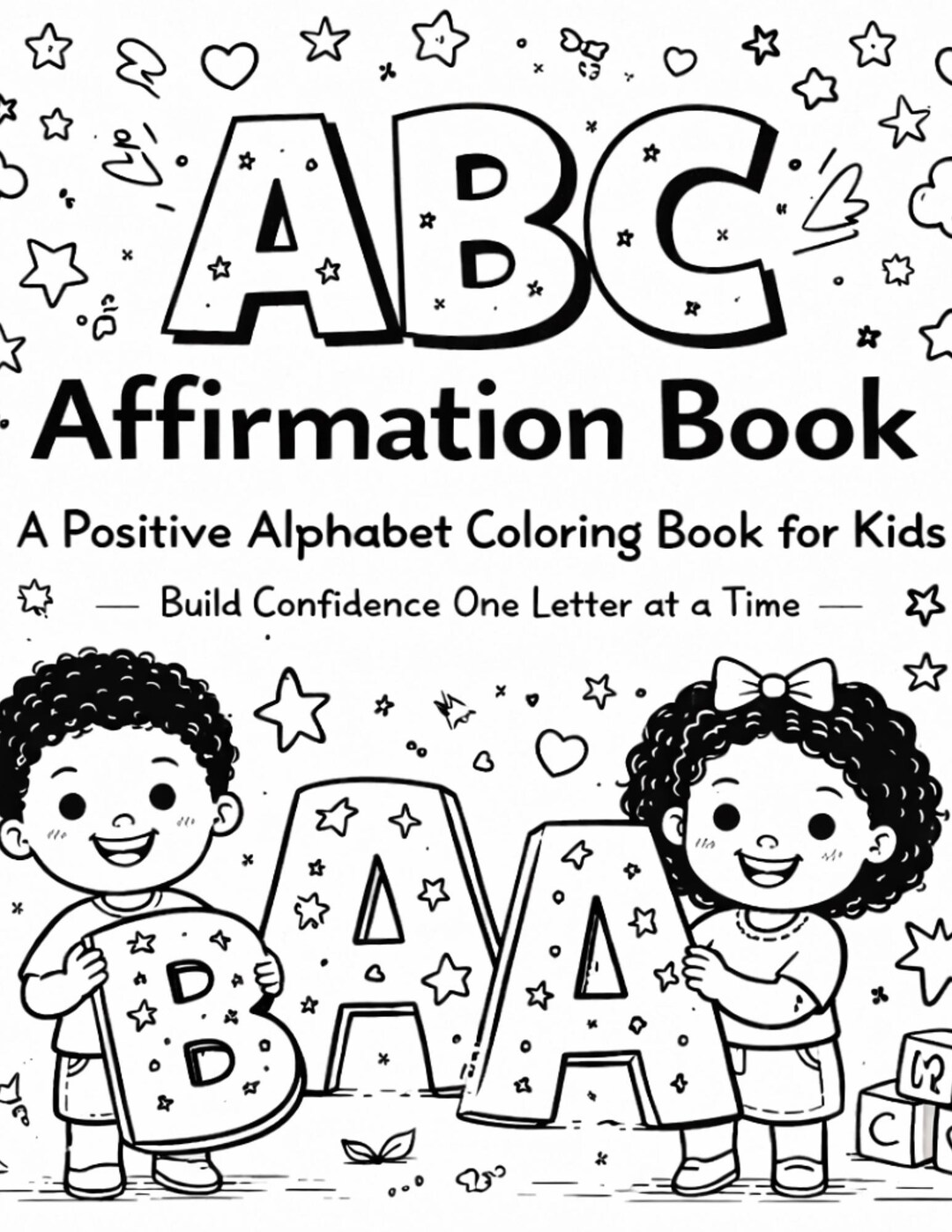 ABC Affirmation Coloring Book for Kids | Alphabet Confidence Self-love ...