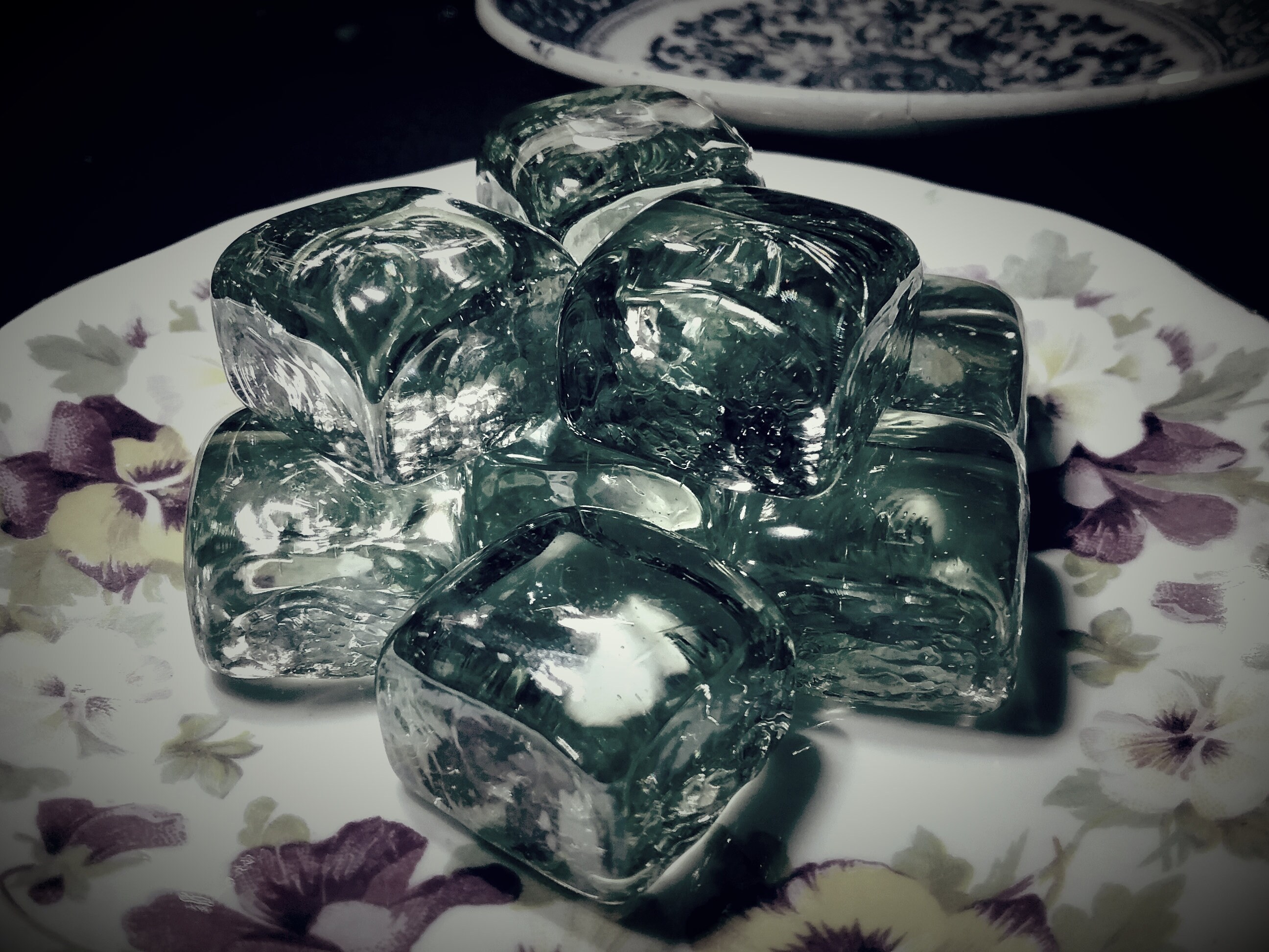 Halloween Clearance 10 Glass Ice Cubes For Use Or Decor Etsy