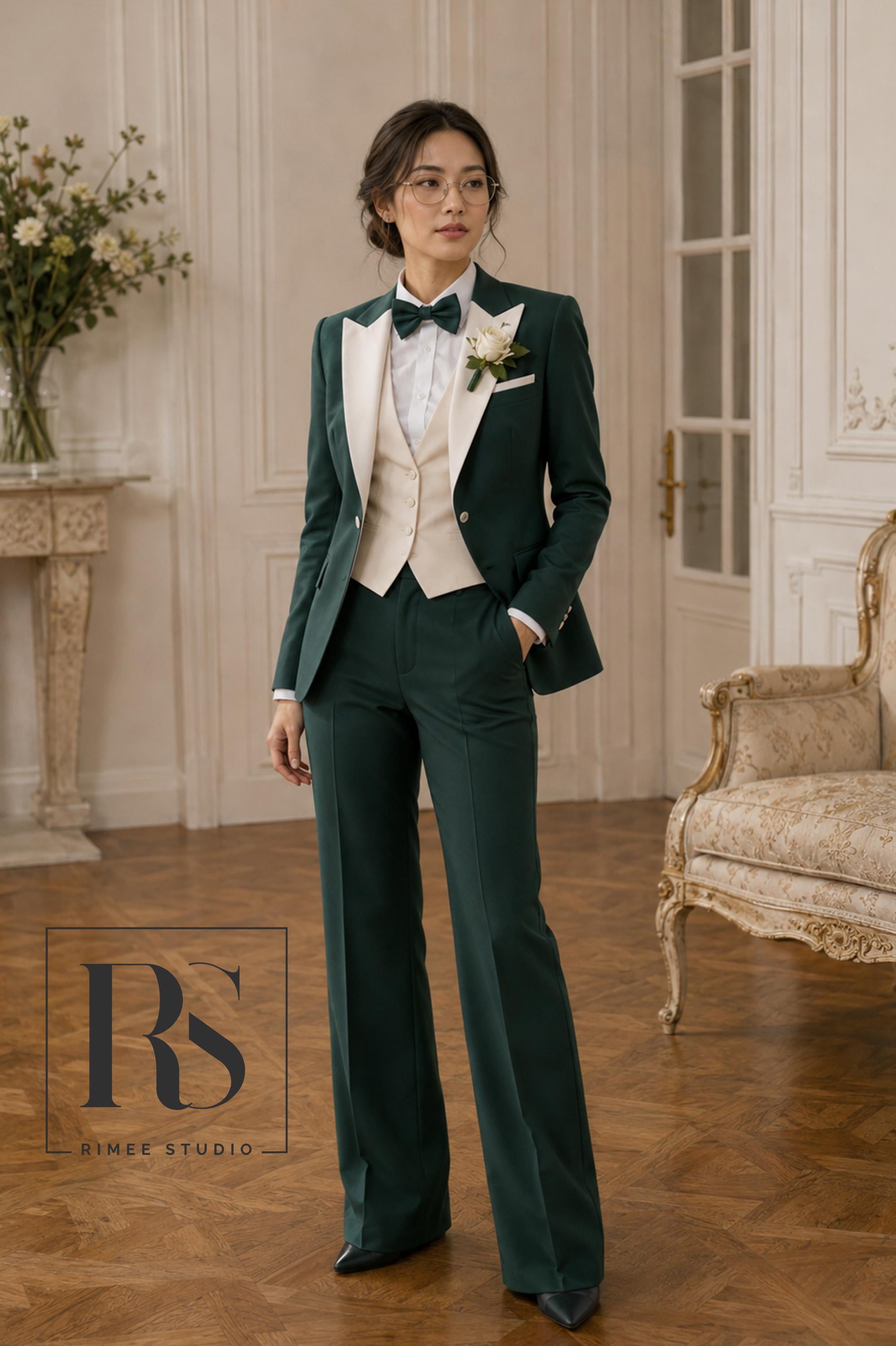 Emerald Green Tux for Women