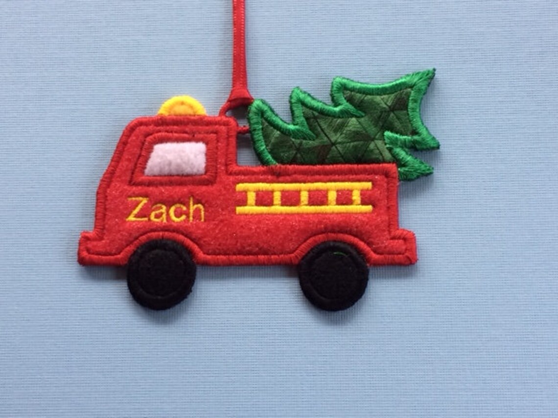 Fire Engine Christmas Ornament 
