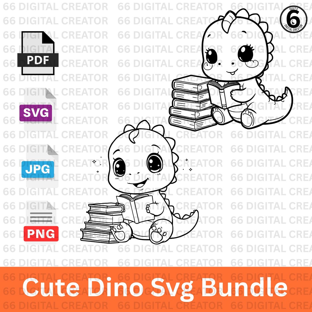 Dinosaur SVG | Cute Dino PNG, Baby Dino Clipart for Dino Shirt Design ...