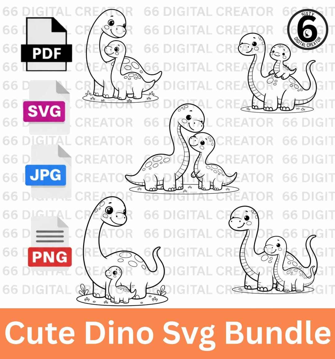 Dinosaur Svg, Cute Dino Png | Dino Shirt Design, Baby Clipart, Bundle ...