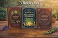 3 Books Set: Natural Healing, Herbal Remedies, Home Recipes – Wellness Collection