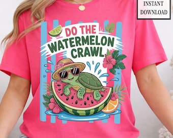 Do the Watermelon Crawl PNG, Girly Png, Boutique Png, Preppy Png, Girly Png, Turtle Png, Svg, Trending Png, Catch Phrase png, Coquette Png