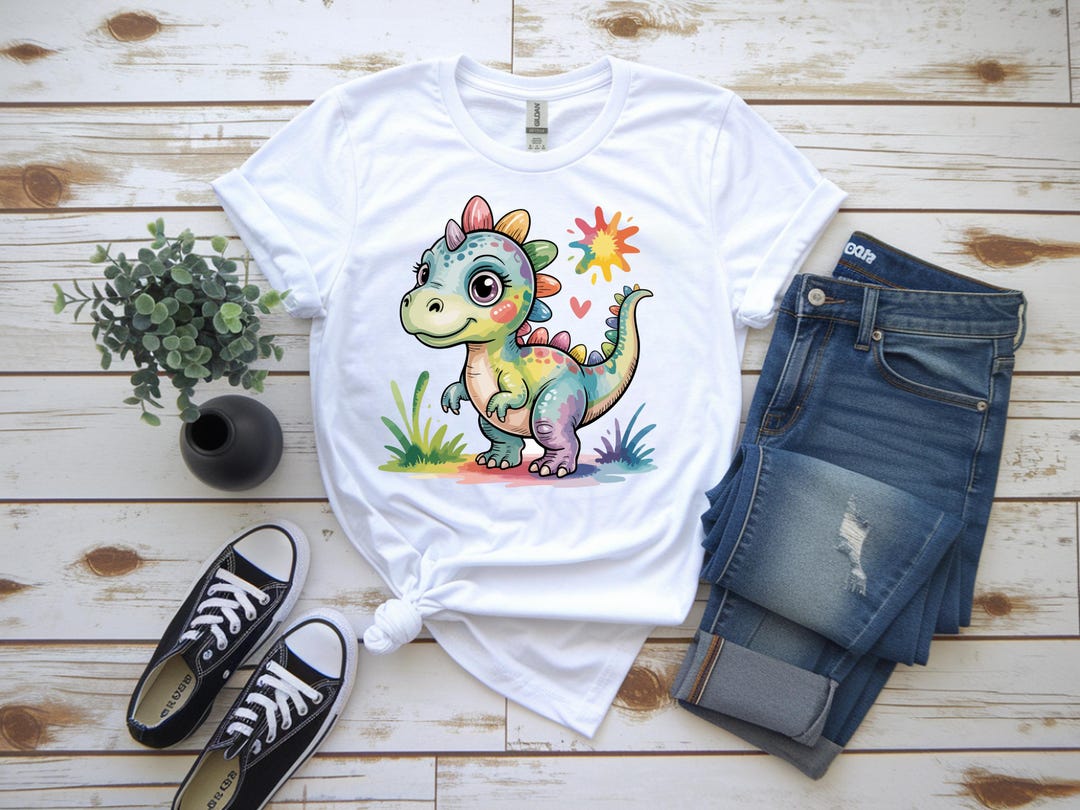 Kawaii Cartoon Dinosaur Graphic Bundle for Cricut | Svg Png Pdf Dino ...