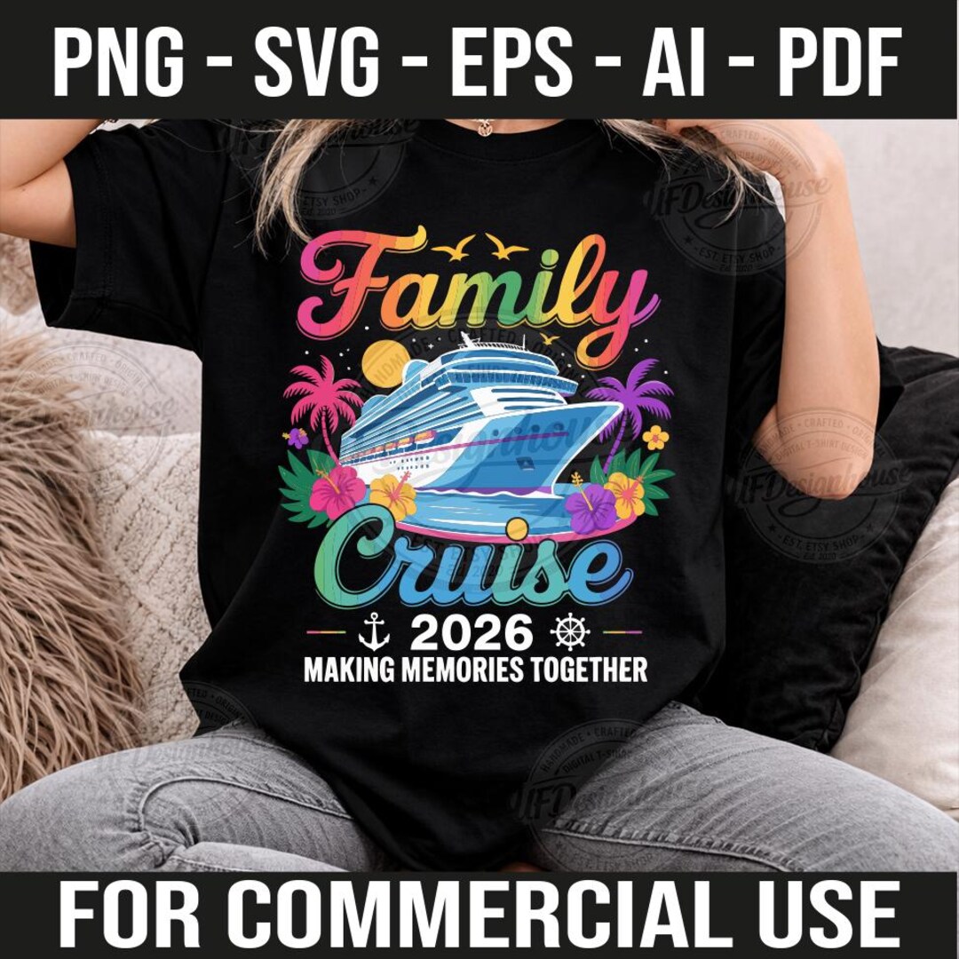 Family Vacation 2026 SVG PNG Bundle Tropical Ship Trip Shirt Matching ...