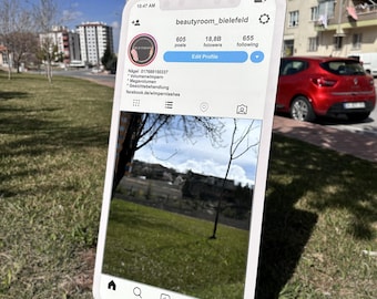 Specchio Instagram, specchio personalizzato per i social media, specchio profilo personalizzato, specchio per selfie, decorazione per la camera da letto, regalo per influencer